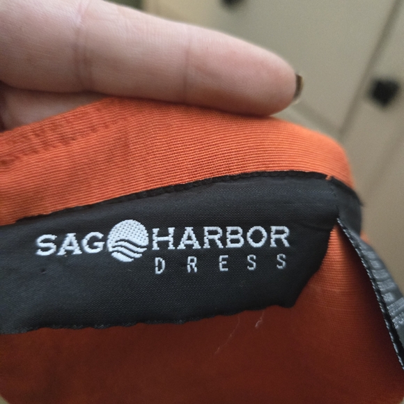 Women's Sag Harbor Orange Midi Dress - Picture 3 of 7